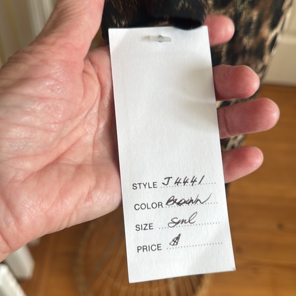 Janine of London NWT  designer and couture fashion leopard print  made in USA - Picture 7 of 13